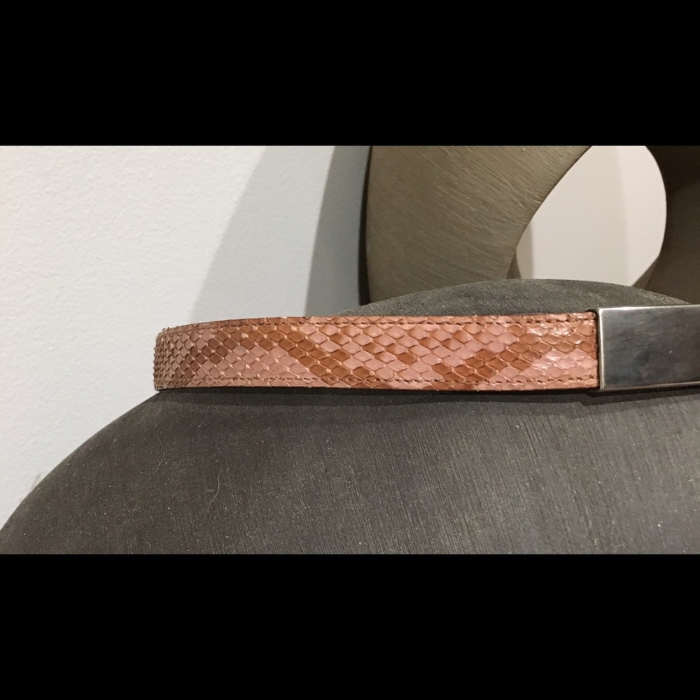 Vintage Prada leather belt, snakeskin look - Picture 2 of 6